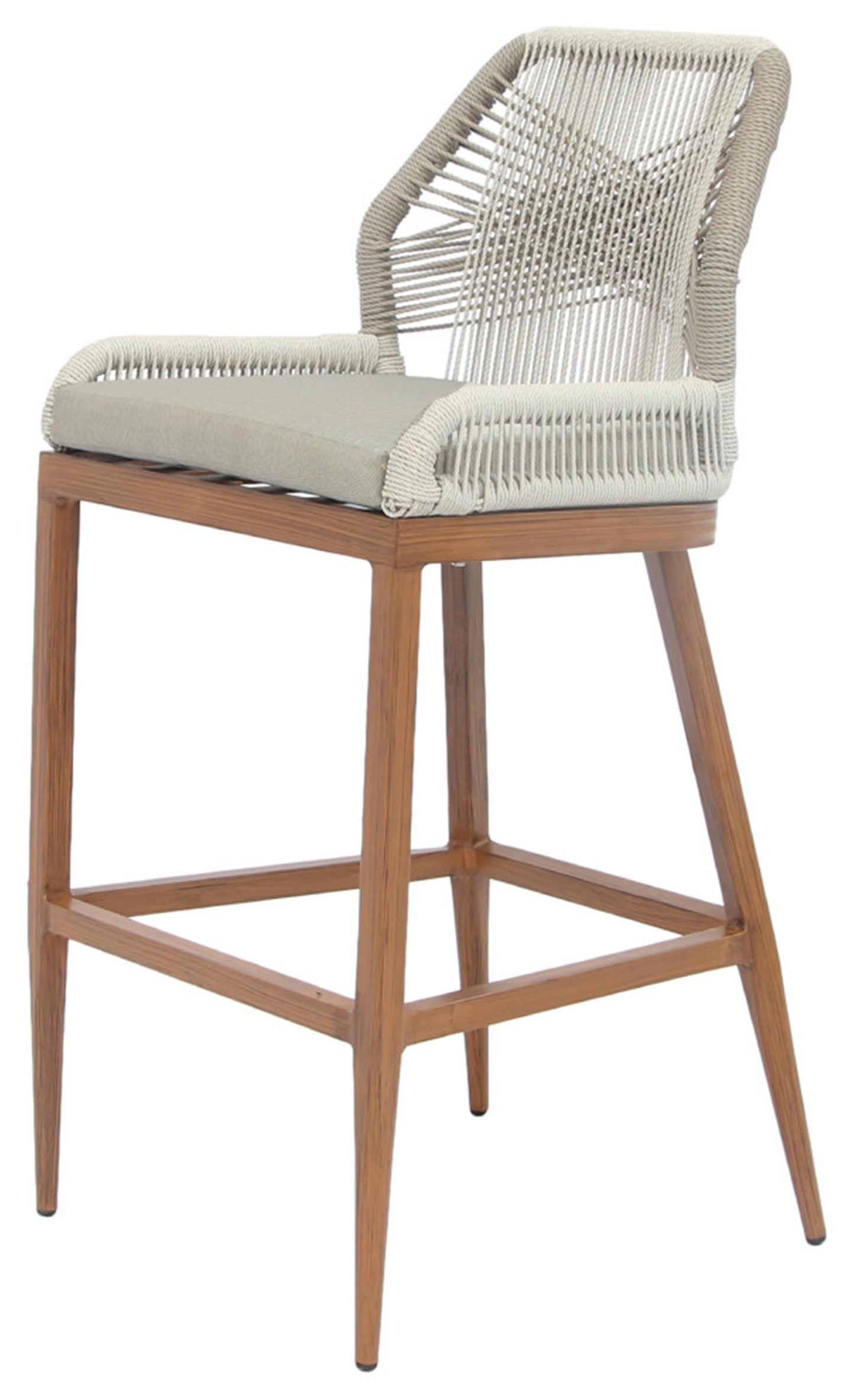 US Furnishing Indoor and Outdoor Waterproof Hand-Crafted Stool, Counter Height Stool Bar Chair Home Back Dining Chair Comfortable Simple and Beautiful Counter Chair Twill/ Plaid