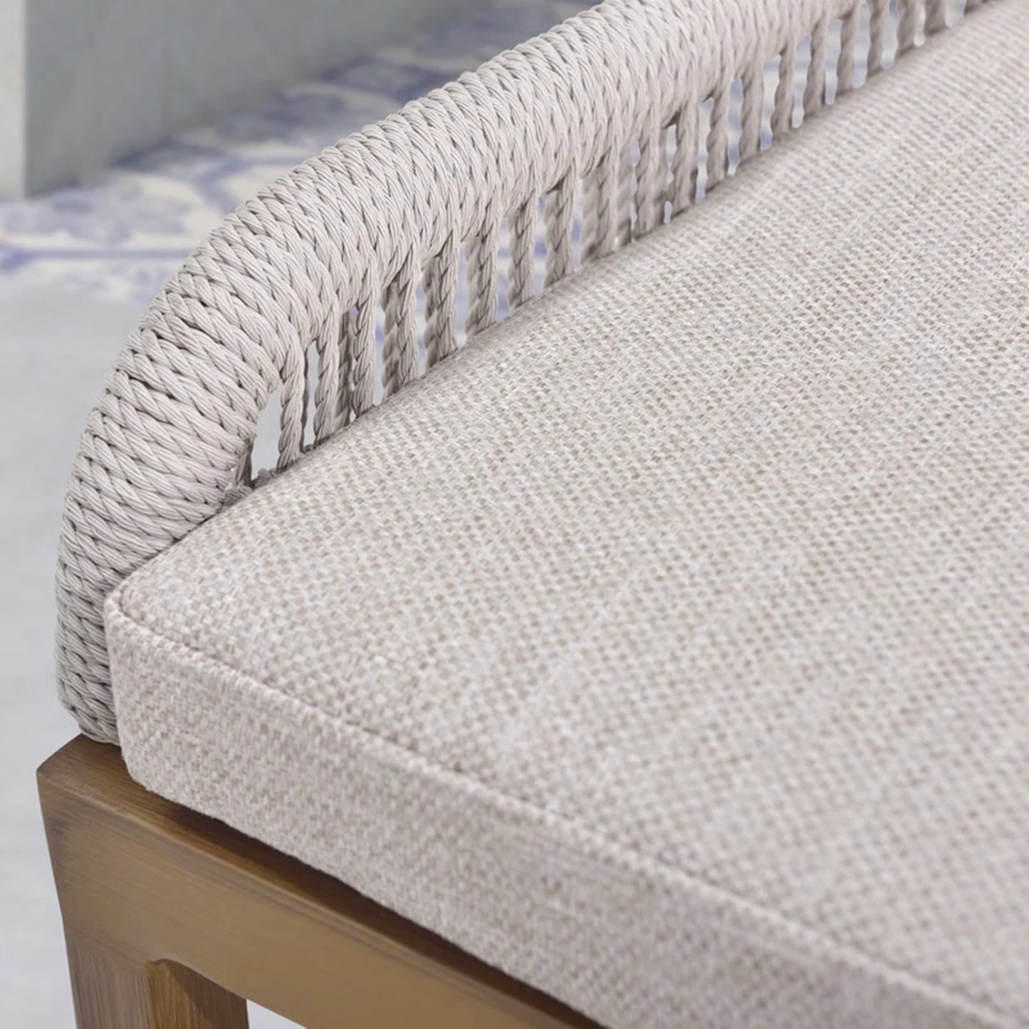 US Furnishing Indoor and Outdoor Waterproof Hand-Crafted Stool, Counter Height Stool Bar Chair Home Back Dining Chair Comfortable Simple and Beautiful Counter Chair Twill/ Plaid