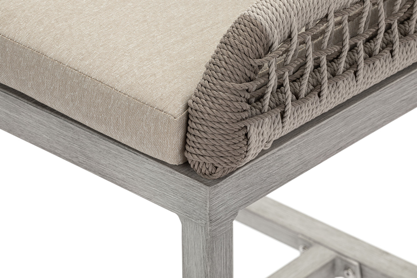 US Furnishing indoor Outdoor Weatherproof Bar Stools, Bar Stool 25' Counter Height and 30'Bar Height Brown/Light Gray