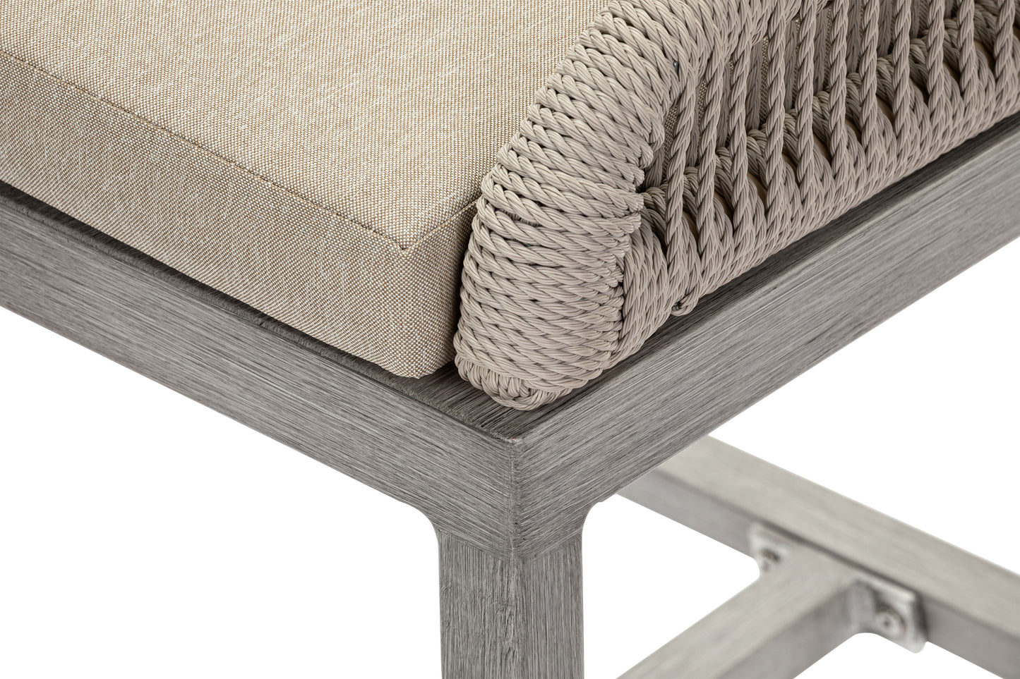 US Furnishing indoor Outdoor Weatherproof Bar Stools, Bar Stool 25' Counter Height and 30'Bar Height Brown/Light Gray