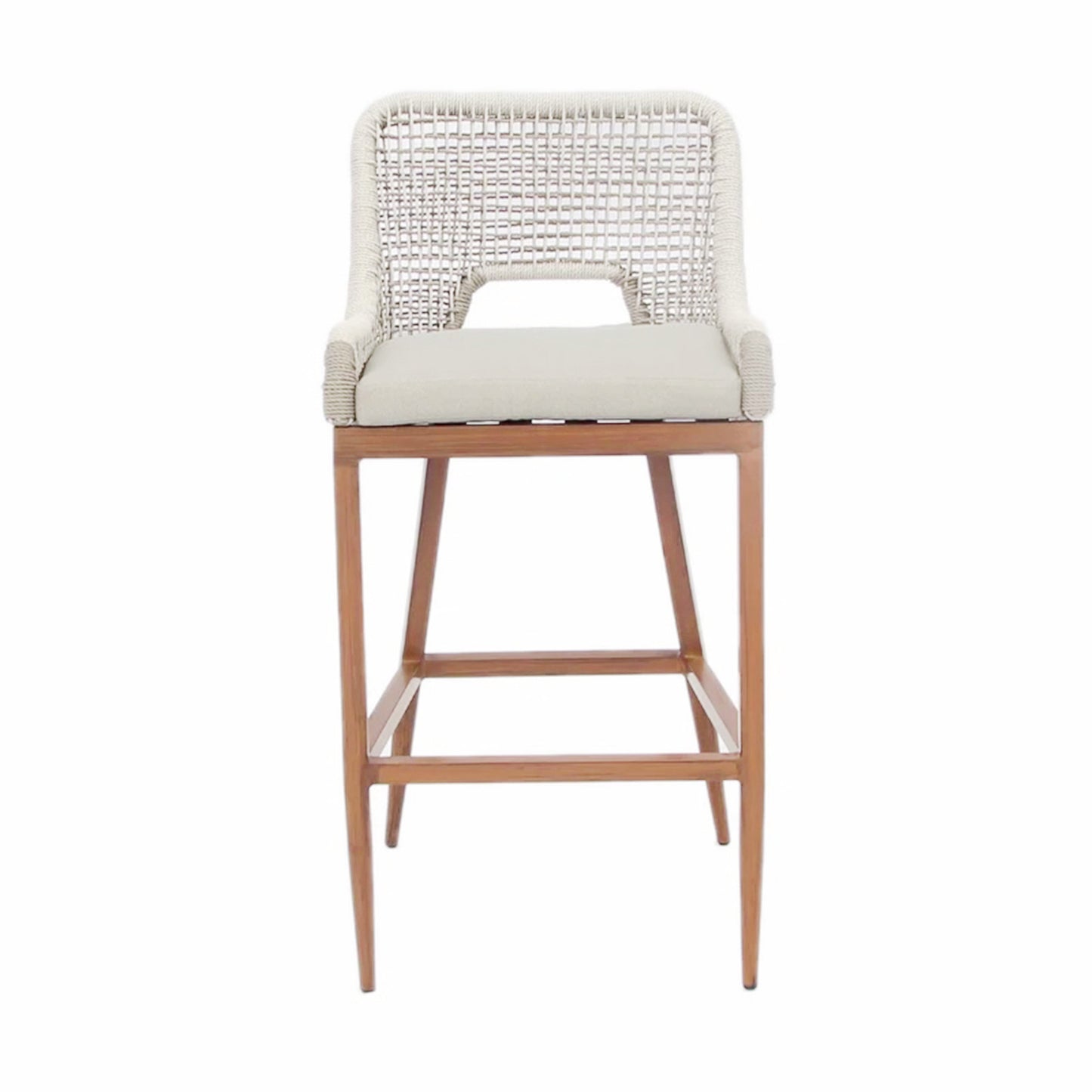 US Furnishing Indoor and Outdoor Waterproof Hand-Crafted Stool, Counter Height Stool Bar Chair Home Back Dining Chair Comfortable Simple and Beautiful Counter Chair Twill/ Plaid